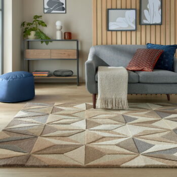 Béžový vlnený koberec 120x170 cm Reverie – Flair Rugs - Image 2