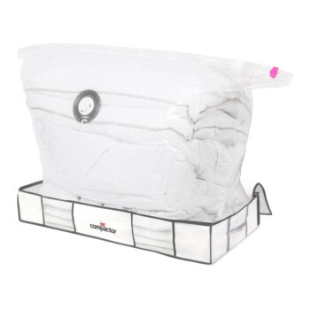 Vákuový látkový/plastový úložný box pod posteľ 105x45x15,5 cm Life – Compactor - Image 2