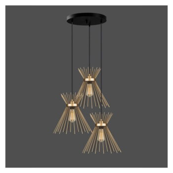 Kovové závesné svietidlo v zlatej farbe ø 34 cm Izmir – Squid Lighting - Image 2