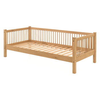 Domčeková detská posteľ z dubového dreva v prírodnej farbe 90x200 cm Forrest – Vipack - Image 4