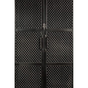 Čierna kovová vitrína 60x161 cm Denver – Dutchbone - Image 8
