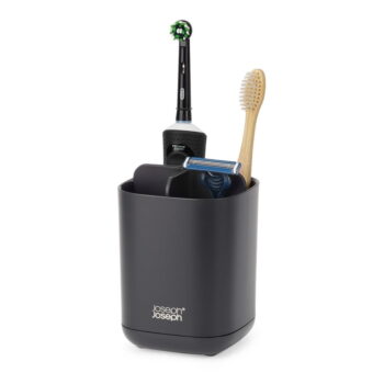 Čierny plastový téglik na zubné kefky EasyStore – Joseph Joseph - Image 4