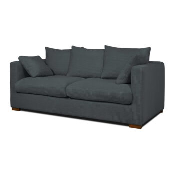 Sivá menčestrová pohovka 175 cm Comfy – Scandic - Image 2