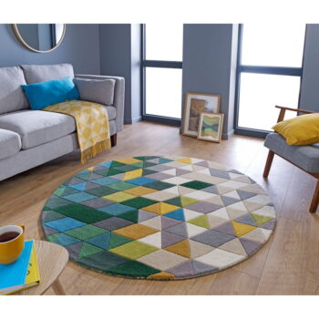 Vlnený koberec Flair Rugs Prism, ⌀ 160 cm - Image 5
