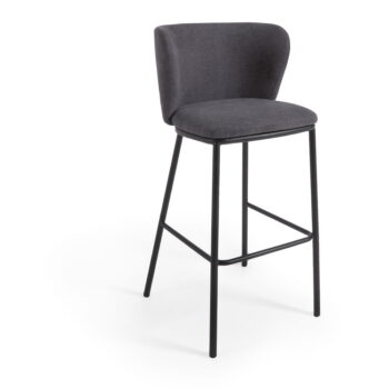 Tmavosivá barová stolička 102 cm Ciselia – Kave Home