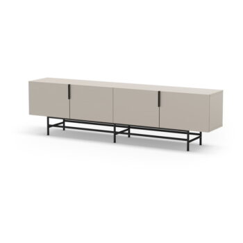 Krémový TV stolík 200x63,5 cm Eldia – Marckeric - Image 3