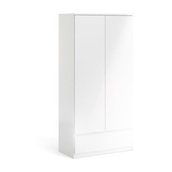 Biela šatníková skriňa 99x201 cm Naia - Tvilum – Obrázok 4