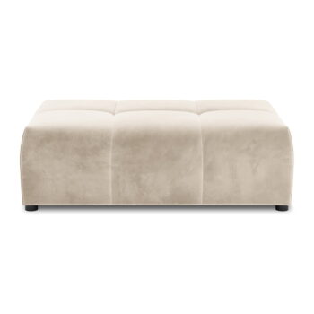 Béžový zamatový modul pohovky Rome Velvet - Cosmopolitan Design - Image 2