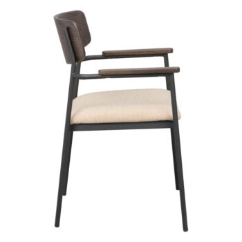 Krémovo-tmavohnedé jedálenské stoličky v súprave 2 ks Maymont – Rowico – Obrázok 5