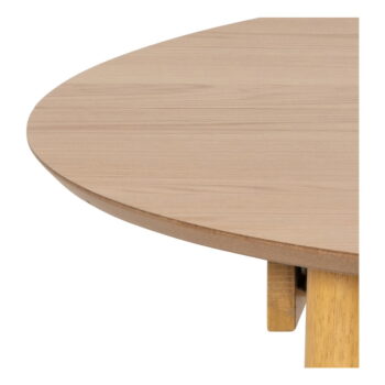 Okrúhly rozkladací jedálenský stôl s doskou v dubovom dekore ø 115 cm Montreux - Actona - Image 5