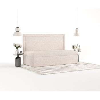 Béžová čalúnená jednolôžková posteľ 80x200 cm Scala – Maison de Rêve - Image 8
