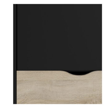 Čierna šatníková skriňa Tvilum Oslo, 99 x 200 cm - Image 7