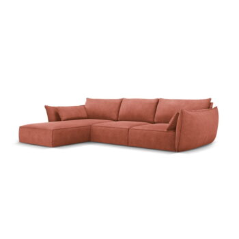 Červená rohová pohovka (ľavý roh) Vanda - Mazzini Sofas - Image 2