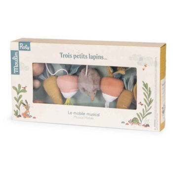 Hudobný závesný kolotoč Trois Petits Lapins – Moulin Roty - Image 2