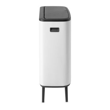 Biely dotykový oceľový odpadkový kôš na triedený odpad 60 l Bo Touch Bin Hi – Brabantia - Image 3
