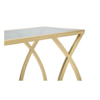 Odkladací stolík so sklenenou doskou 25.5x45.5 cm Glam – Mauro Ferretti - Image 7