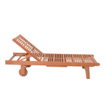 Drevené záhradné ležadlo v krémovo-prírodnej farbe San Diego – Garden Pleasure - Image 4