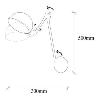 Nástenné svietidlo v bronzovej farbe ø 15 cm Sivani – Opviq lights - Image 6
