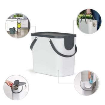Odpadkový kôš na triedený odpad z recyklovaného plastu 25 l Albula - Rotho - Image 3