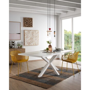 Biely jedálenský stôl Kave Home Arya, 160 x 100 cm - Image 6