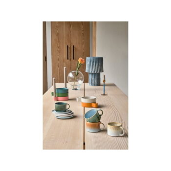 Oranžové hrnčeky na espresso z kameniny v súprave 2 ks 80 ml Styles – Villa Collection - Image 2