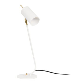 Biela stolnová lampa s kovovým tienidlom (výška 55 cm) Sivani – Opviq lights – Obrázok 7