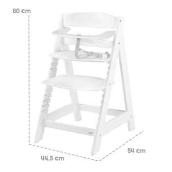 Biela jedálenská stolička Luxe – Roba - Image 4