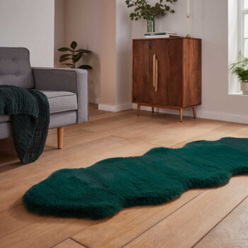 Syntetický behúň v petrolejovej farbe 60x180 cm Super Teddy – Think Rugs – Obrázok 3