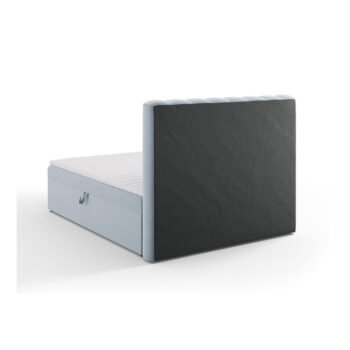Svetlomodrá boxspring posteľ s úložným priestorom 160x200 cm Gina – Milo Casa - Image 4