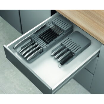 Sivý úložný systém na nože Metaltex - Image 2
