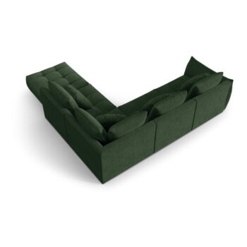 Tmavozelená rohová pohovka (pravý roh/do L) Bloom – Micadoni Home - Image 4