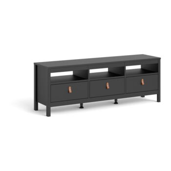 Čierny TV stolík 151x54 cm Madrid – Tvilum - Image 11