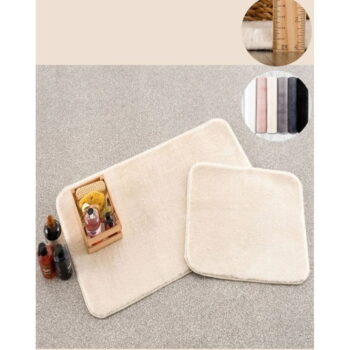 Krémové kúpeľňové predložky v súprave 2 ks 50x90 cm Plush – Mila Home - Image 3