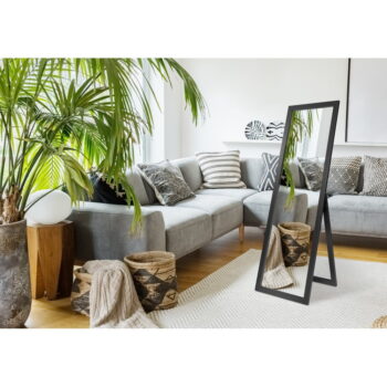 Stojacie zrkadlo v čiernom ráme Styler Sicilia, 46 x 146 cm - Image 2