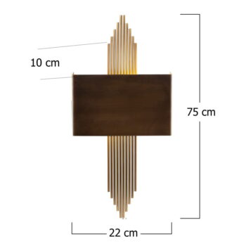 Nástenné svietidlo v zlatej farbe – Opviq lights - Image 10