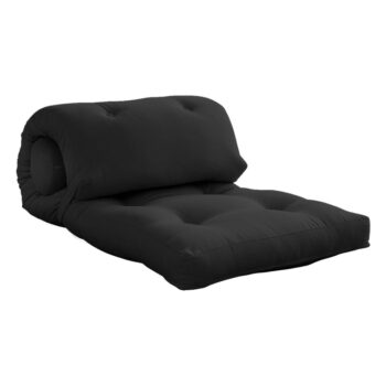 Čiernoantracitový futónový matrac 70x200 cm Wrap Dark Grey – Karup Design - Image 3