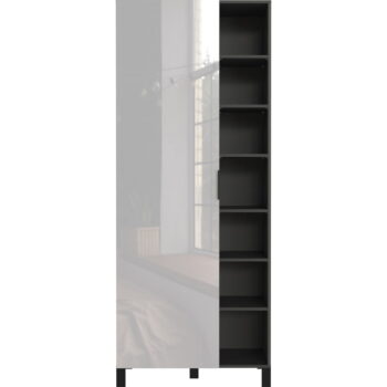 Antracitovosivá šatníková skriňa 82x202 cm Ceduna – Germania