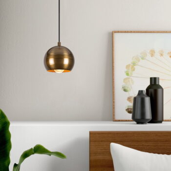 Závesné svietidlo v zlatej farbe s kovovým tienidlom ø 30 cm Berceste – Opviq lights - Image 3