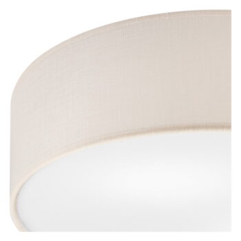 Krémovobiele stropné svietidlo s textilným tienidlom ø 45 cm Vivian – LAMKUR - Image 4