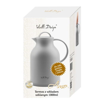Sivá termoska Vialli Design, 1 l – Obrázok 6