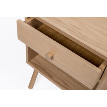 Nočný stolík v dekore duba v prírodnej farbe Wiru – Woodman - Image 7