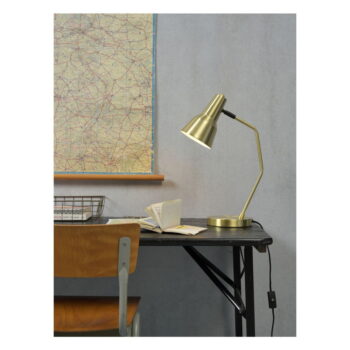 Stolová lampa s kovovým tienidlom v zlatej farbe (výška 44 cm) Valencia – it's about RoMi - Image 3