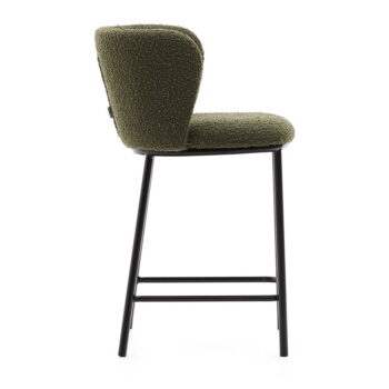 Zelená barová stolička (výška sedadla 65 cm) Ciselia – Kave Home – Obrázok 3