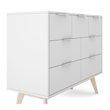 Biela nízka komoda 120x83 cm Campus – Marckeric - Image 5