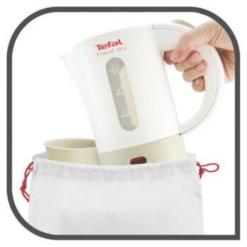 Biela rýchlovarná kanvica 500 ml Travel'City KO120130 – Tefal - Image 4