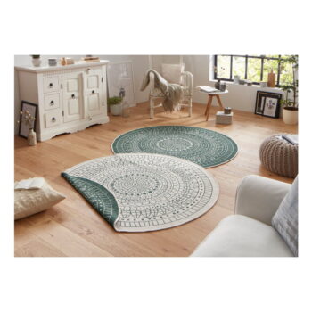 Zelený vonkajší koberec NORTHRUGS Porto, ø 140 cm - Image 2