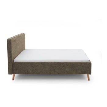 Tmavozelená čalúnená dvojlôžková posteľ s úložným priestorom s roštom 160x200 cm Riva – Meise Möbel – Obrázok 5