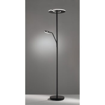 Čierna LED stmievateľná stojacia lampa (výška 180 cm) Dent – ​​Fischer & Honsel - Image 9