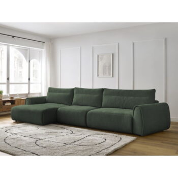 Tmavozelená rohová pohovka Aden – Bobochic Paris - Image 4