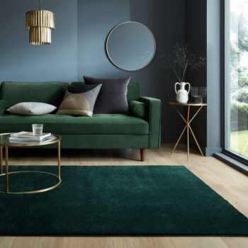 Tmavozelený koberec z recyklovaných vlákien 160x230 cm Sheen – Flair Rugs – Obrázok 2